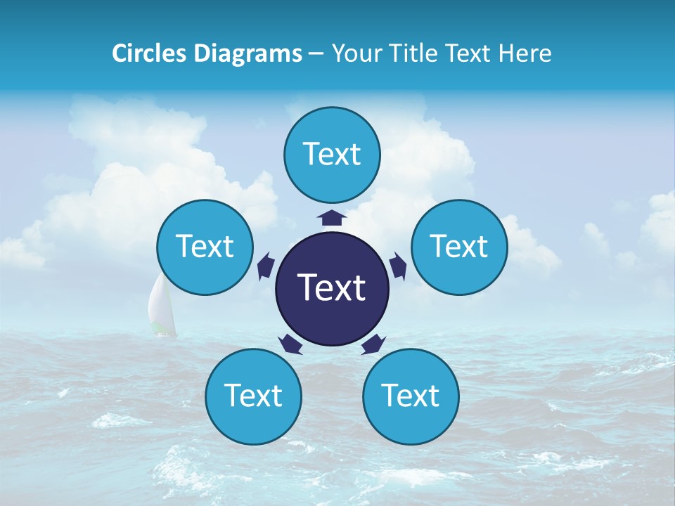 Vacation Rays Wave PowerPoint Template