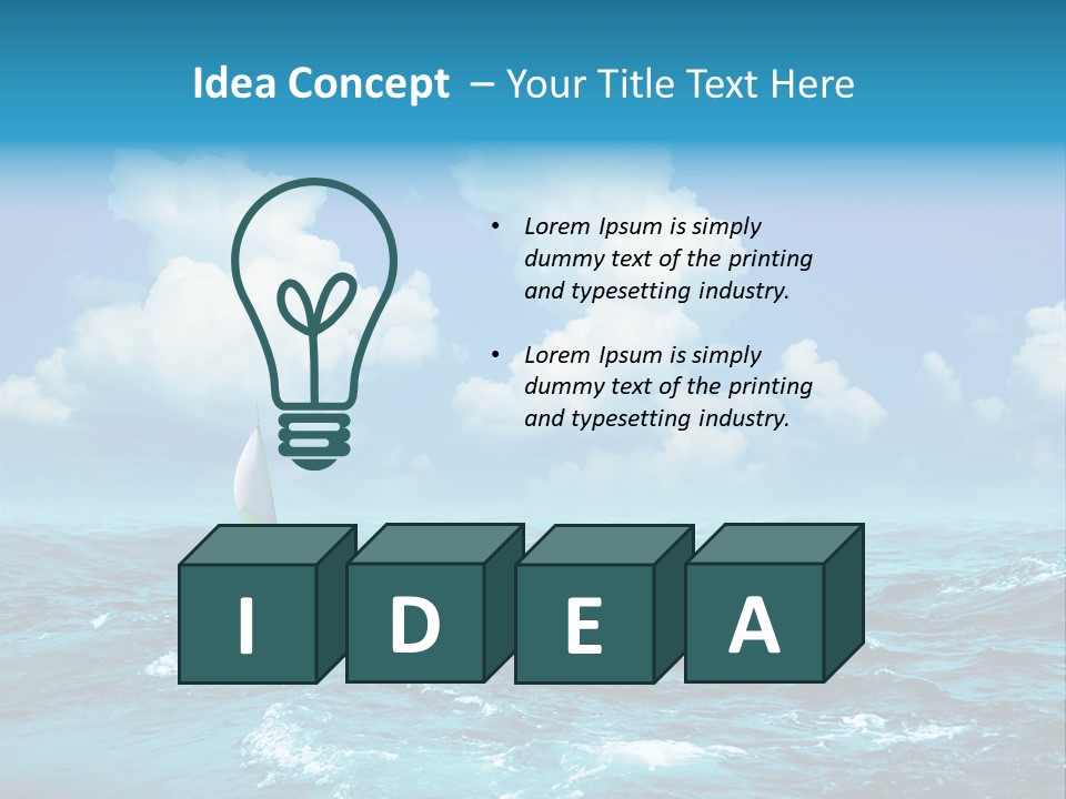 Vacation Rays Wave PowerPoint Template