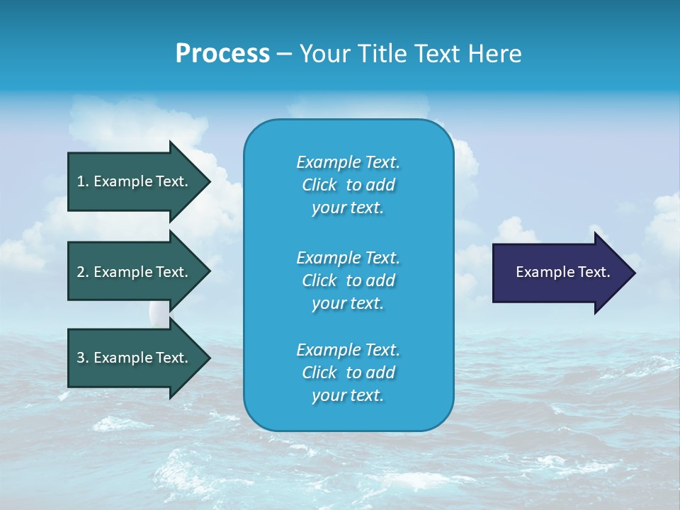 Vacation Rays Wave PowerPoint Template