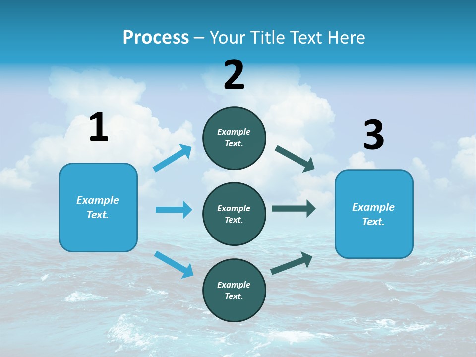 Vacation Rays Wave PowerPoint Template
