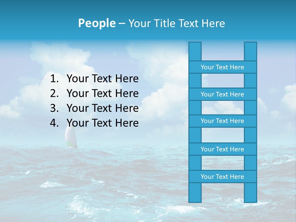 Vacation Rays Wave PowerPoint Template