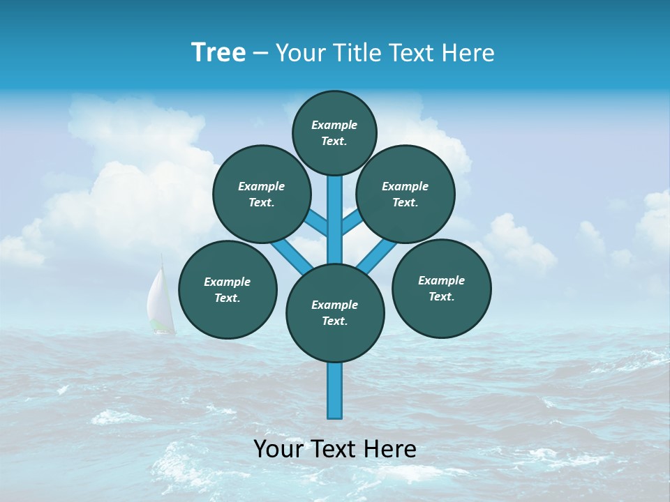 Vacation Rays Wave PowerPoint Template