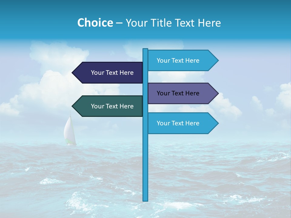 Vacation Rays Wave PowerPoint Template
