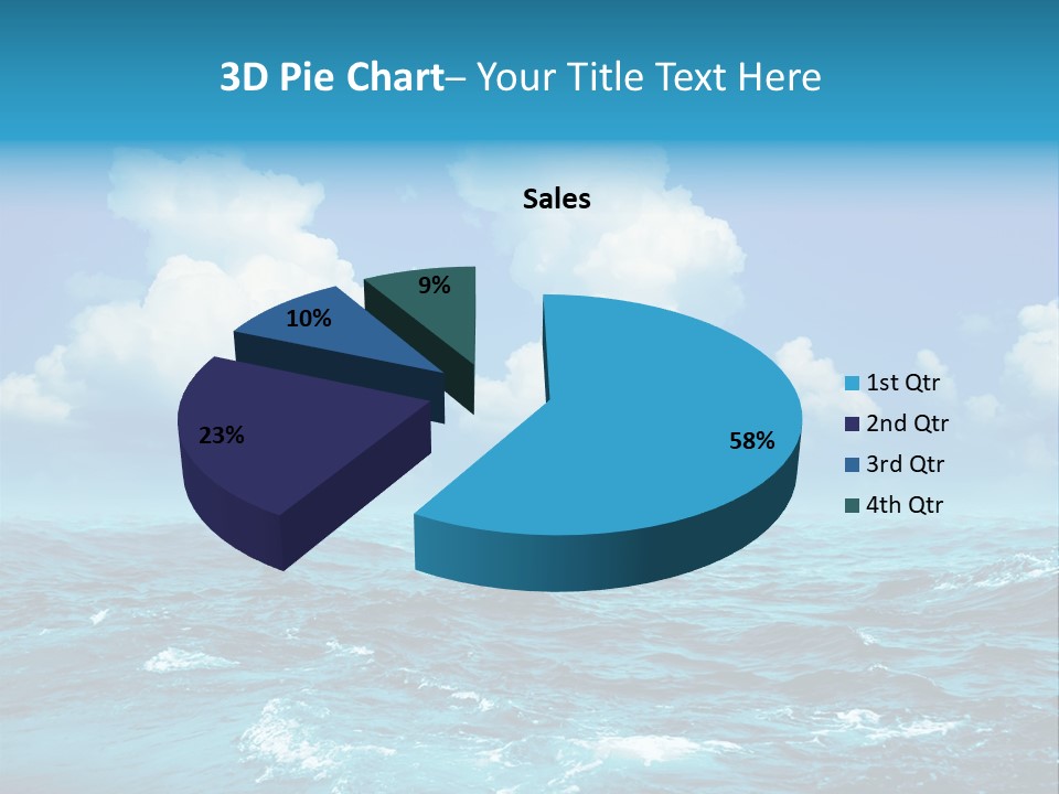 Vacation Rays Wave PowerPoint Template