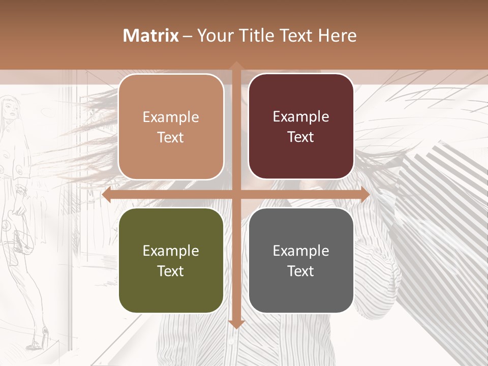 Consumerism Shopaholic Centre PowerPoint Template