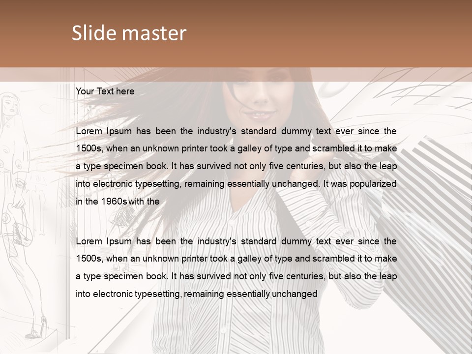 Consumerism Shopaholic Centre PowerPoint Template