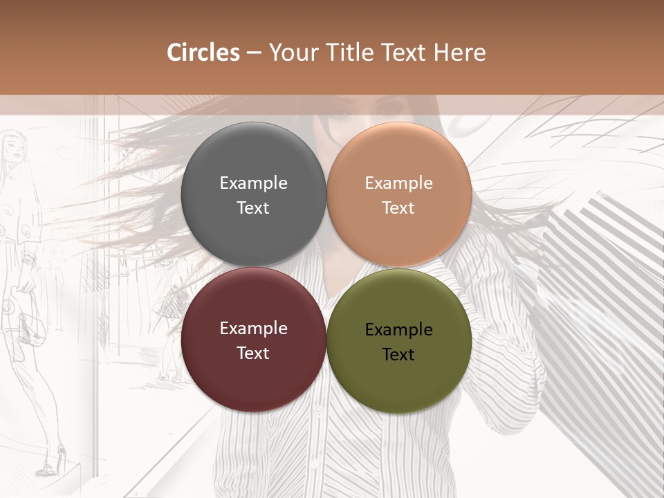 Consumerism Shopaholic Centre PowerPoint Template