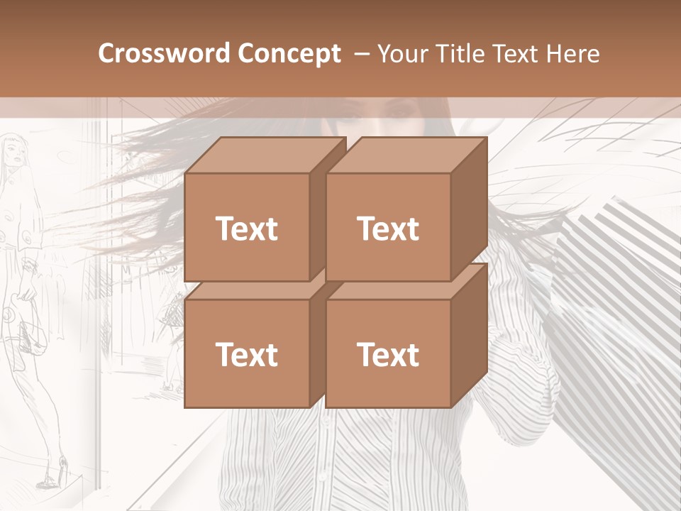 Consumerism Shopaholic Centre PowerPoint Template