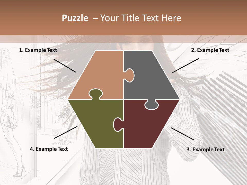 Consumerism Shopaholic Centre PowerPoint Template