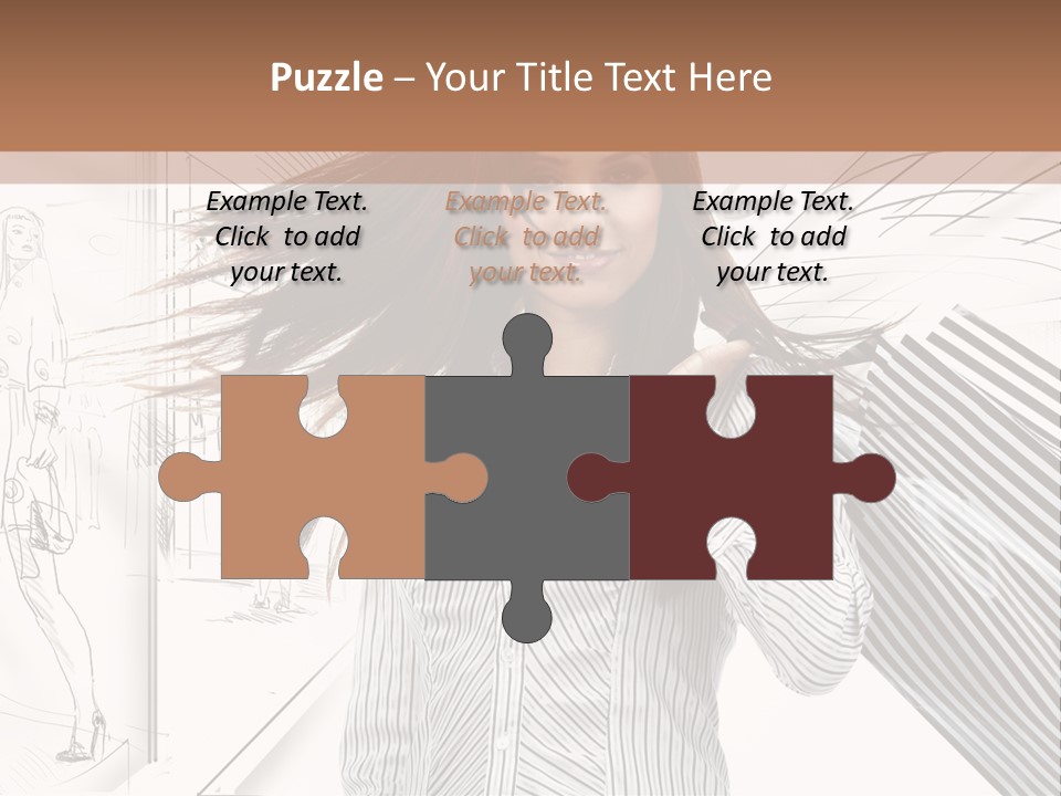 Consumerism Shopaholic Centre PowerPoint Template
