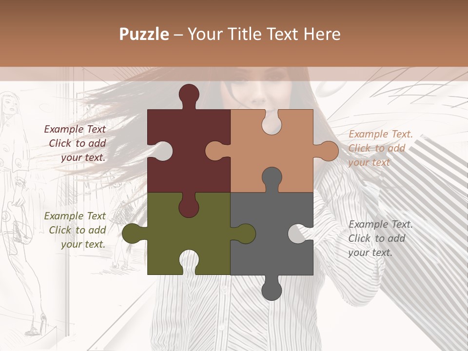 Consumerism Shopaholic Centre PowerPoint Template