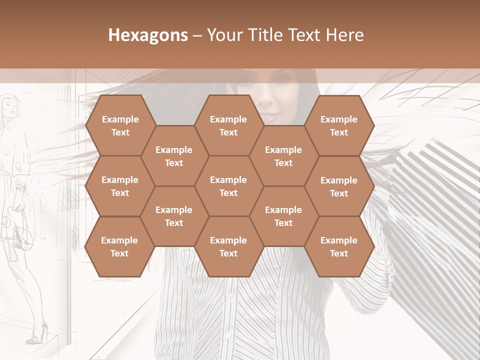 Consumerism Shopaholic Centre PowerPoint Template