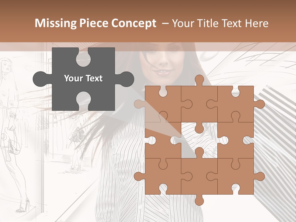 Consumerism Shopaholic Centre PowerPoint Template