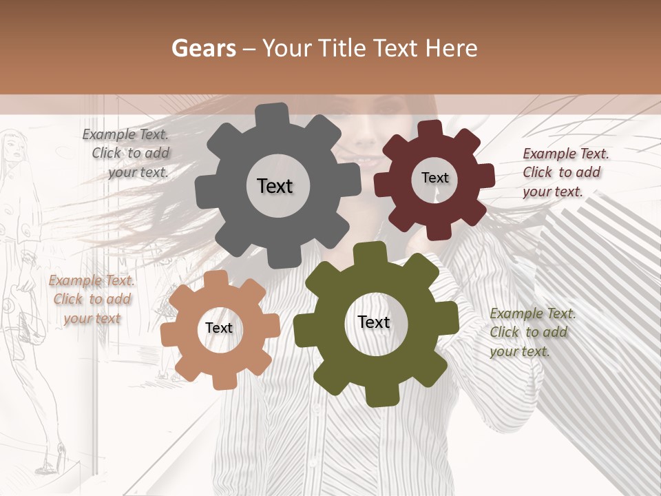 Consumerism Shopaholic Centre PowerPoint Template