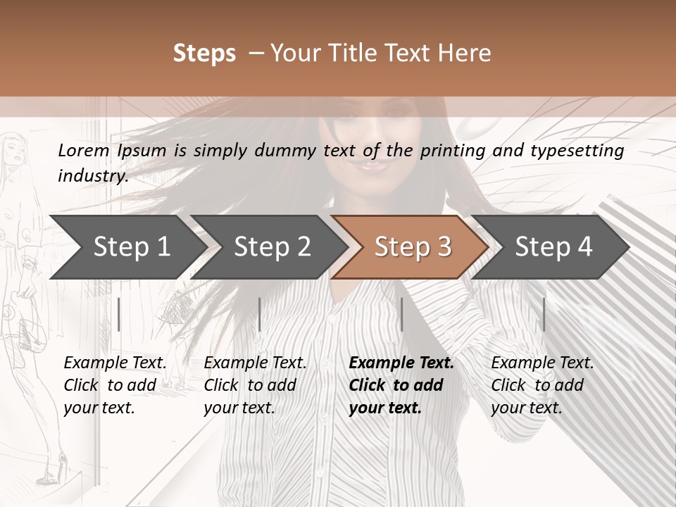 Consumerism Shopaholic Centre PowerPoint Template