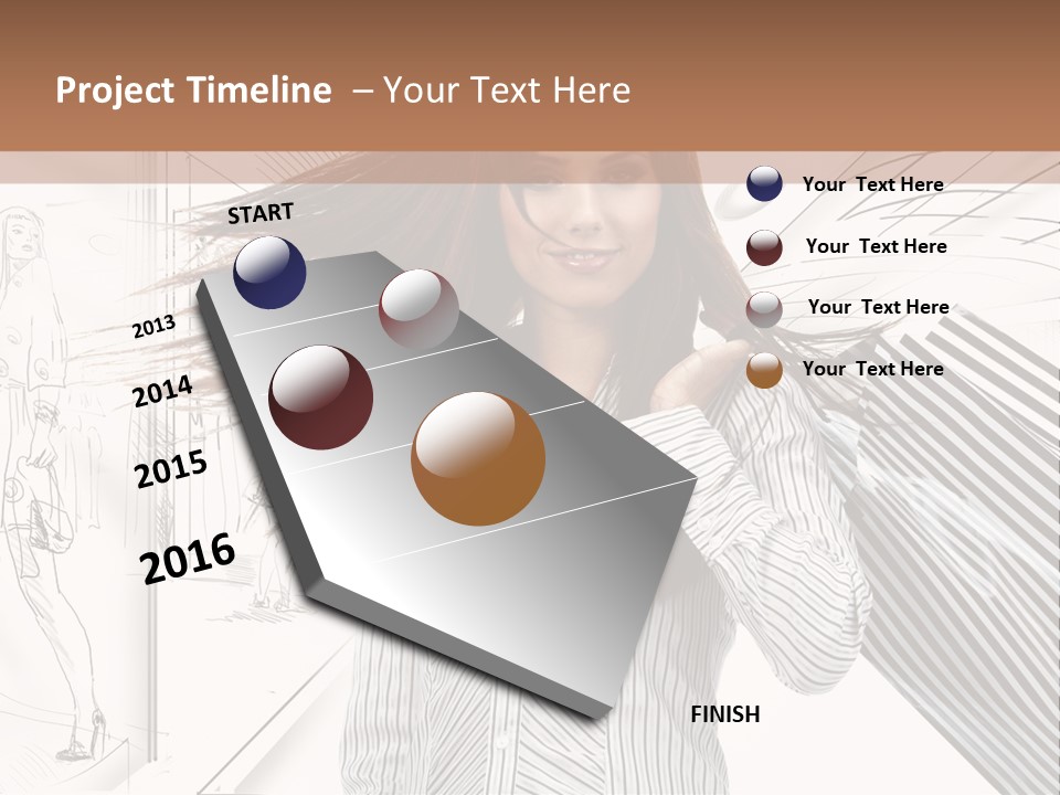 Consumerism Shopaholic Centre PowerPoint Template