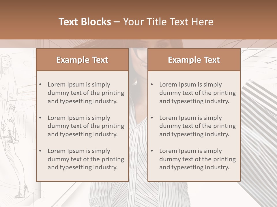 Consumerism Shopaholic Centre PowerPoint Template
