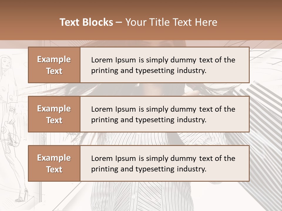 Consumerism Shopaholic Centre PowerPoint Template
