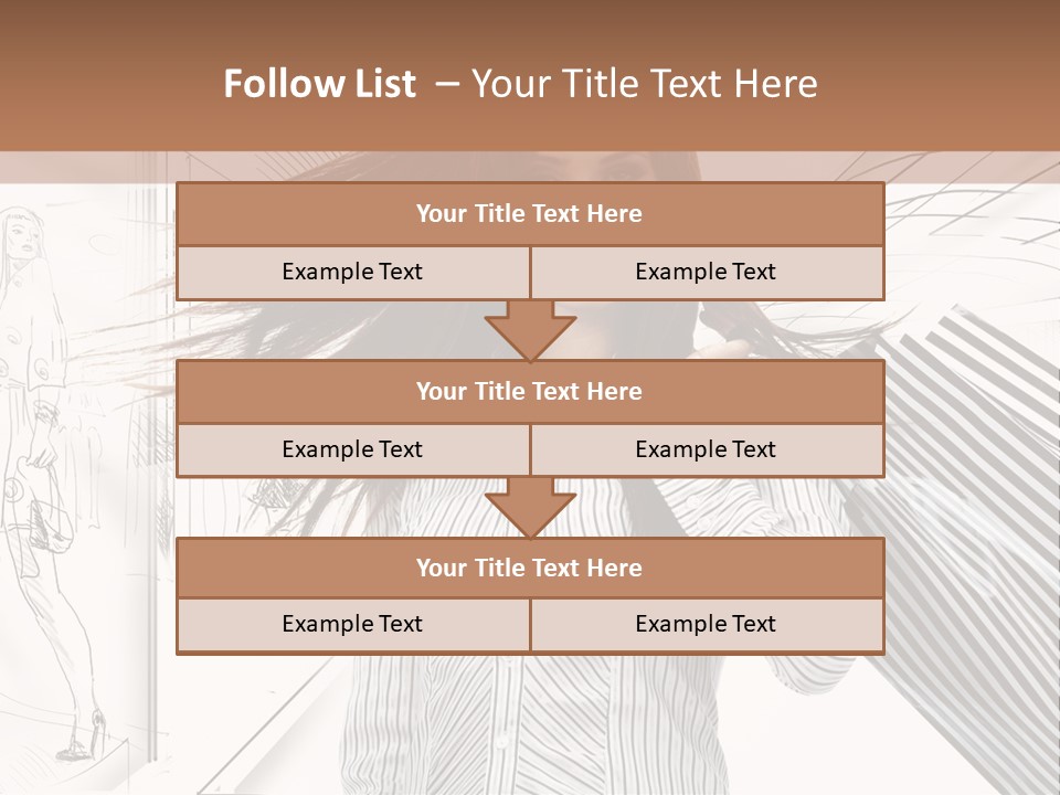 Consumerism Shopaholic Centre PowerPoint Template