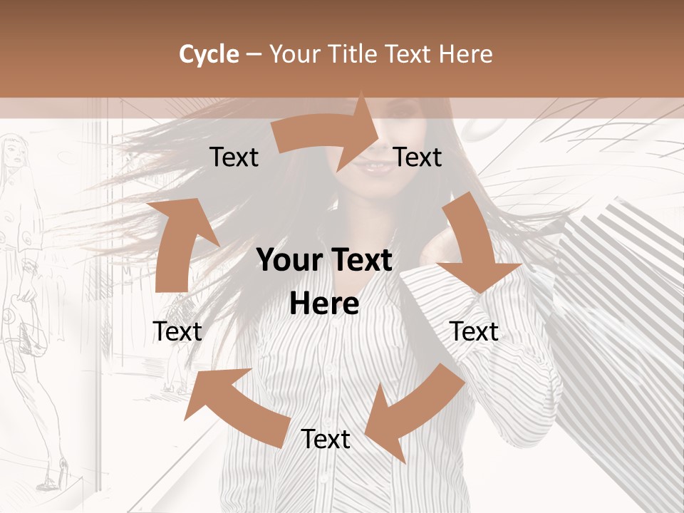 Consumerism Shopaholic Centre PowerPoint Template