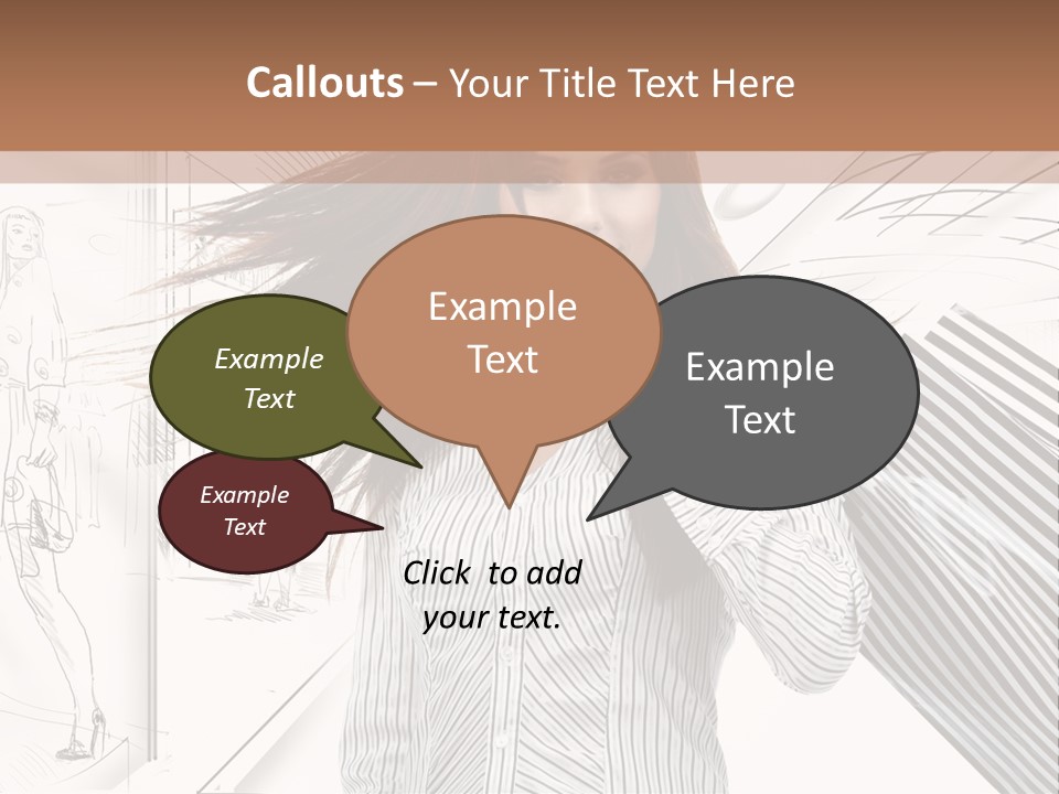 Consumerism Shopaholic Centre PowerPoint Template