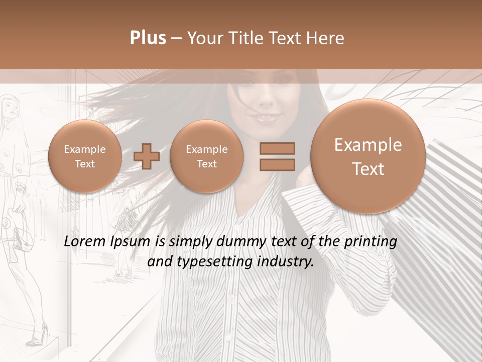 Consumerism Shopaholic Centre PowerPoint Template