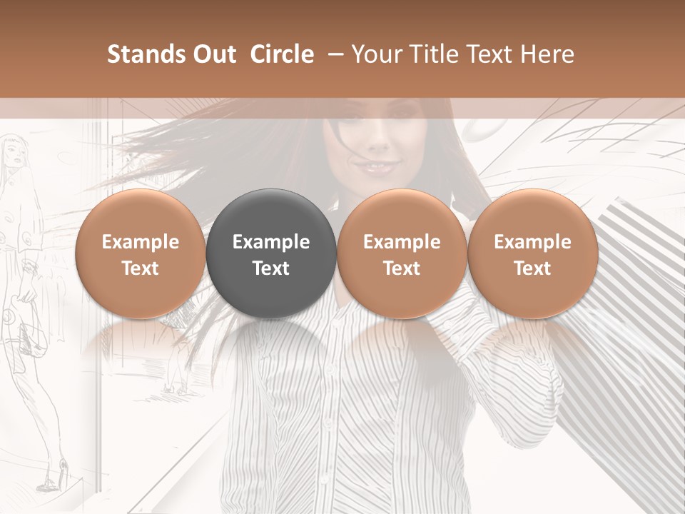 Consumerism Shopaholic Centre PowerPoint Template