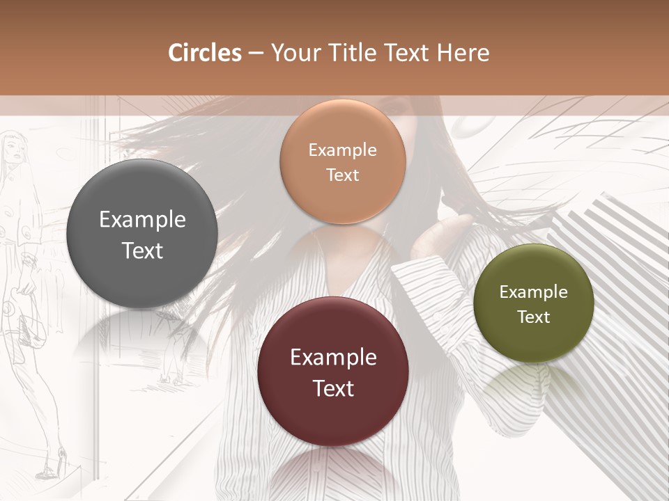 Consumerism Shopaholic Centre PowerPoint Template