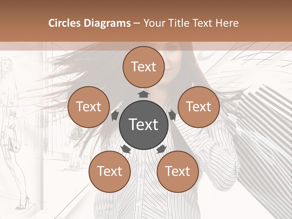 Consumerism Shopaholic Centre PowerPoint Template
