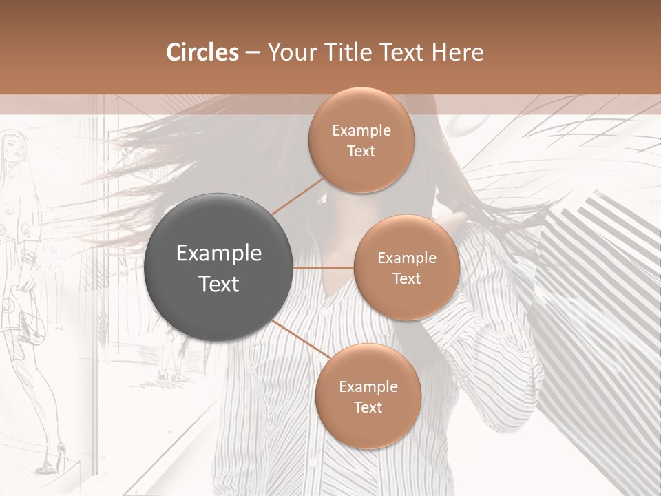 Consumerism Shopaholic Centre PowerPoint Template