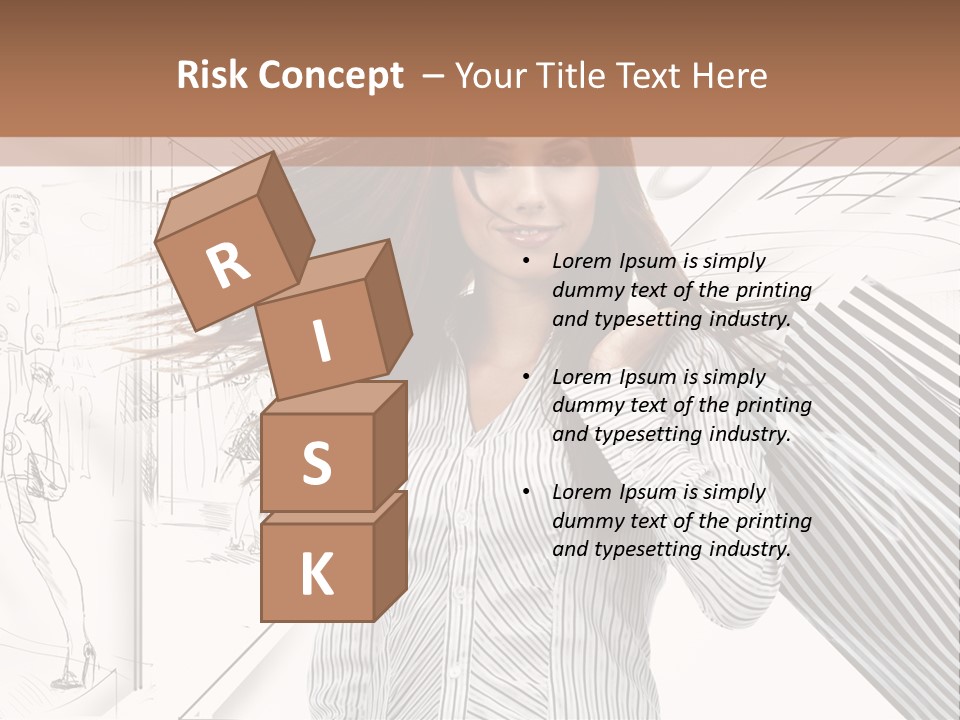 Consumerism Shopaholic Centre PowerPoint Template