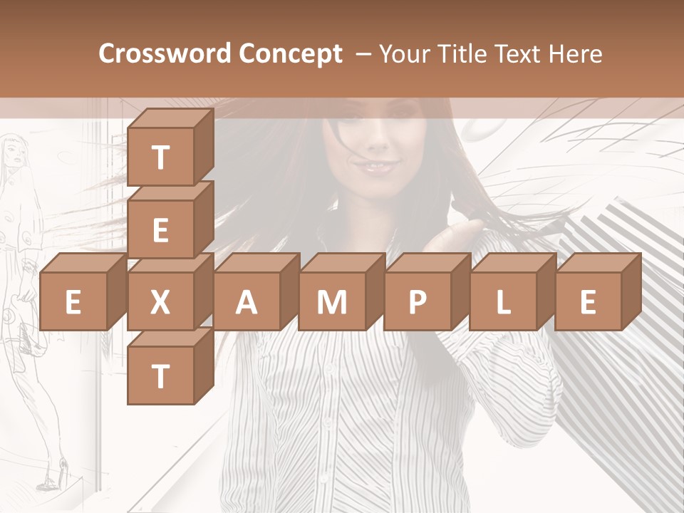 Consumerism Shopaholic Centre PowerPoint Template