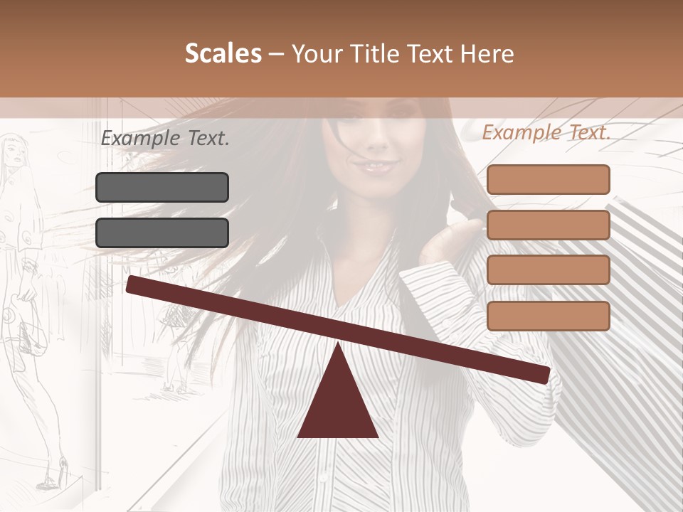 Consumerism Shopaholic Centre PowerPoint Template