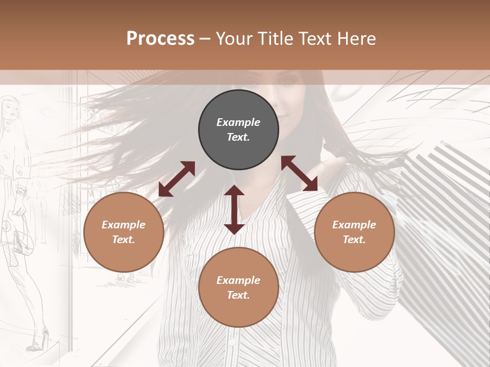 Consumerism Shopaholic Centre PowerPoint Template