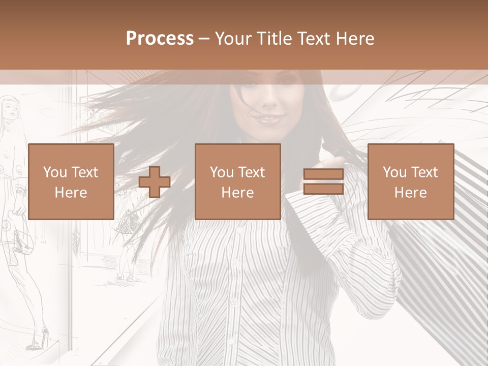 Consumerism Shopaholic Centre PowerPoint Template