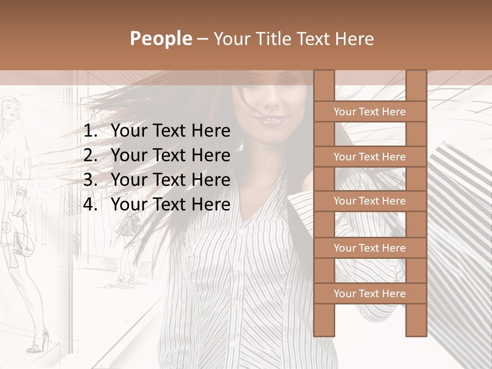 Consumerism Shopaholic Centre PowerPoint Template
