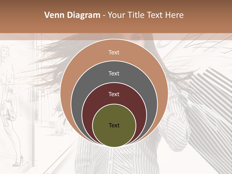 Consumerism Shopaholic Centre PowerPoint Template