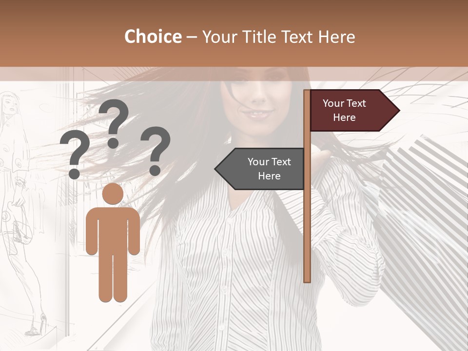 Consumerism Shopaholic Centre PowerPoint Template