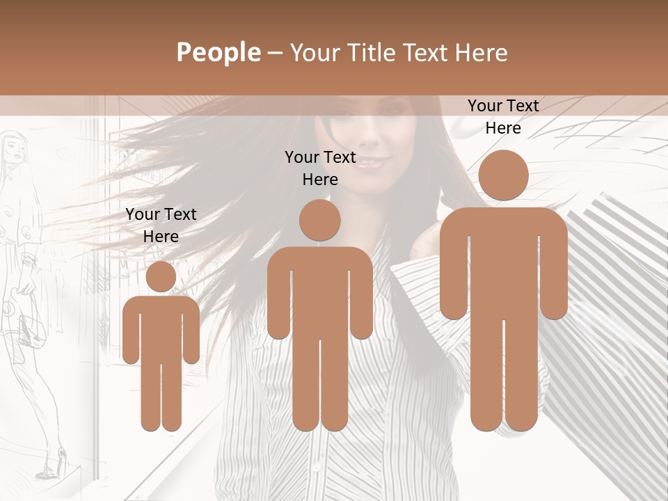 Consumerism Shopaholic Centre PowerPoint Template