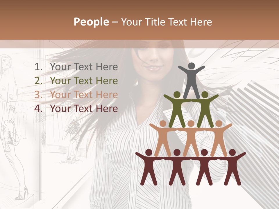 Consumerism Shopaholic Centre PowerPoint Template