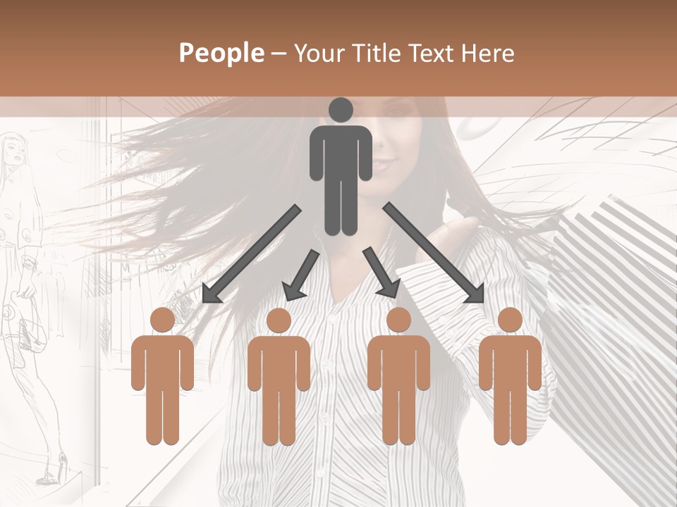 Consumerism Shopaholic Centre PowerPoint Template