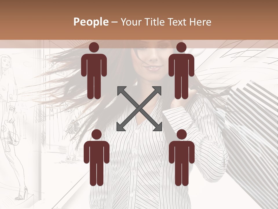 Consumerism Shopaholic Centre PowerPoint Template