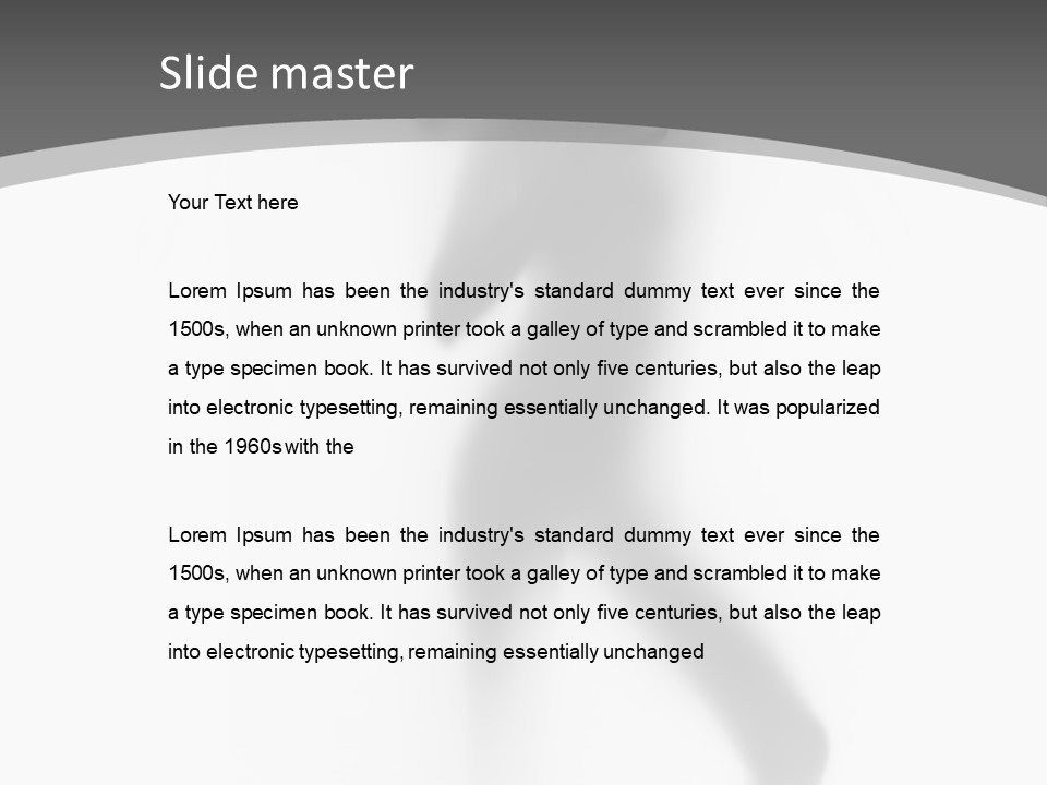 Arm Mysterious Shape PowerPoint Template
