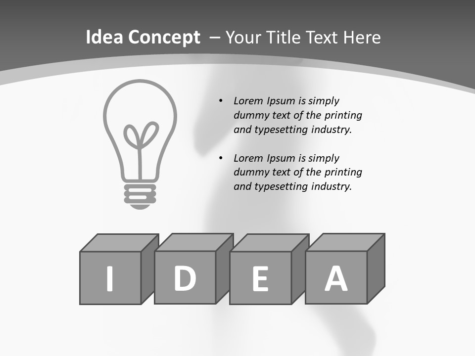 Arm Mysterious Shape PowerPoint Template