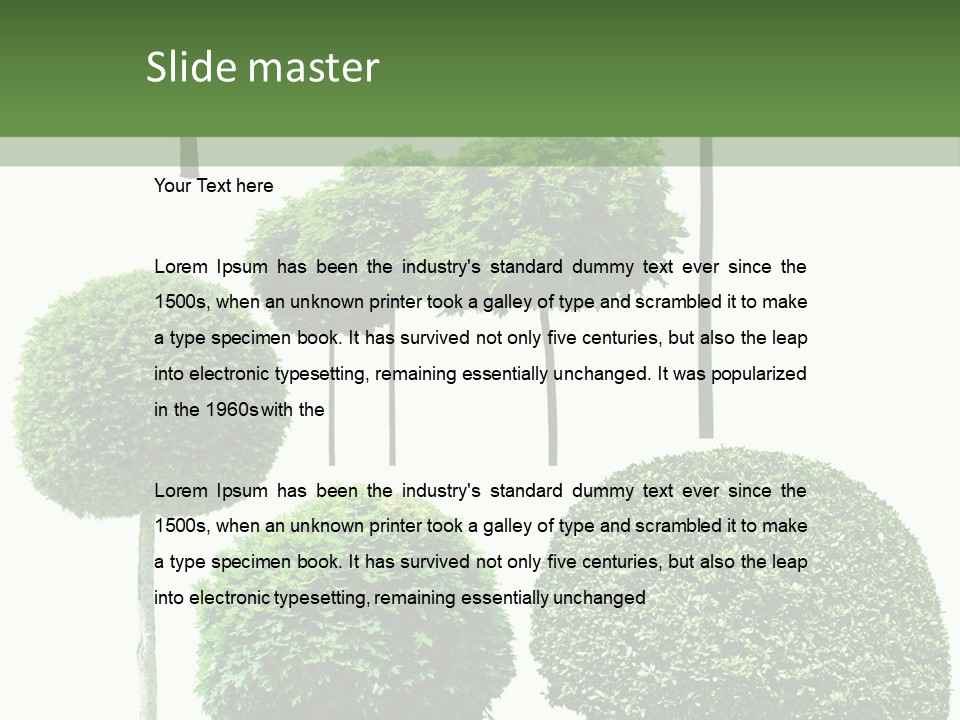 Growth Summer Image PowerPoint Template