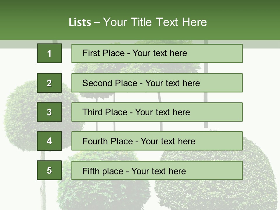 Growth Summer Image PowerPoint Template