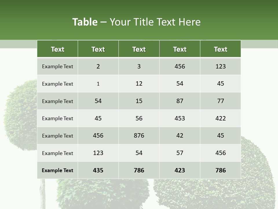 Growth Summer Image PowerPoint Template