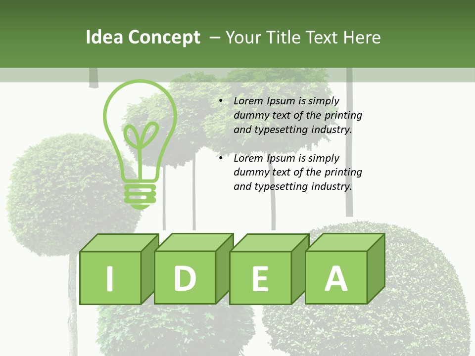 Growth Summer Image PowerPoint Template