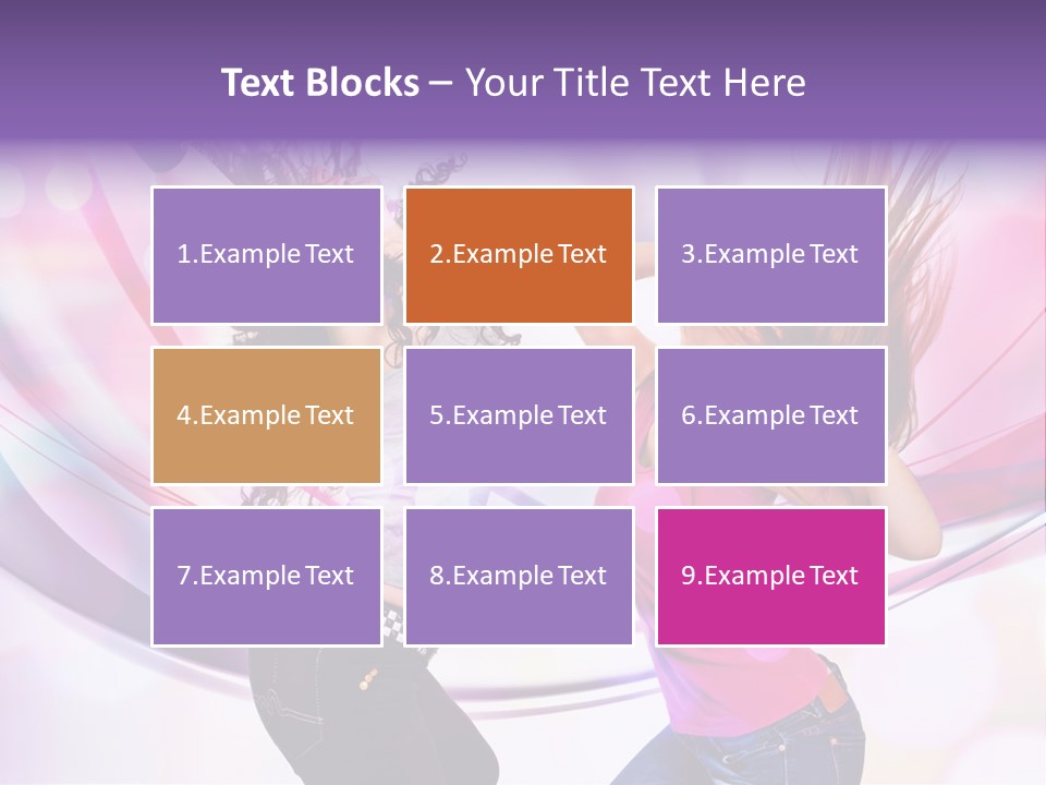 Action Pleasure Friends PowerPoint Template