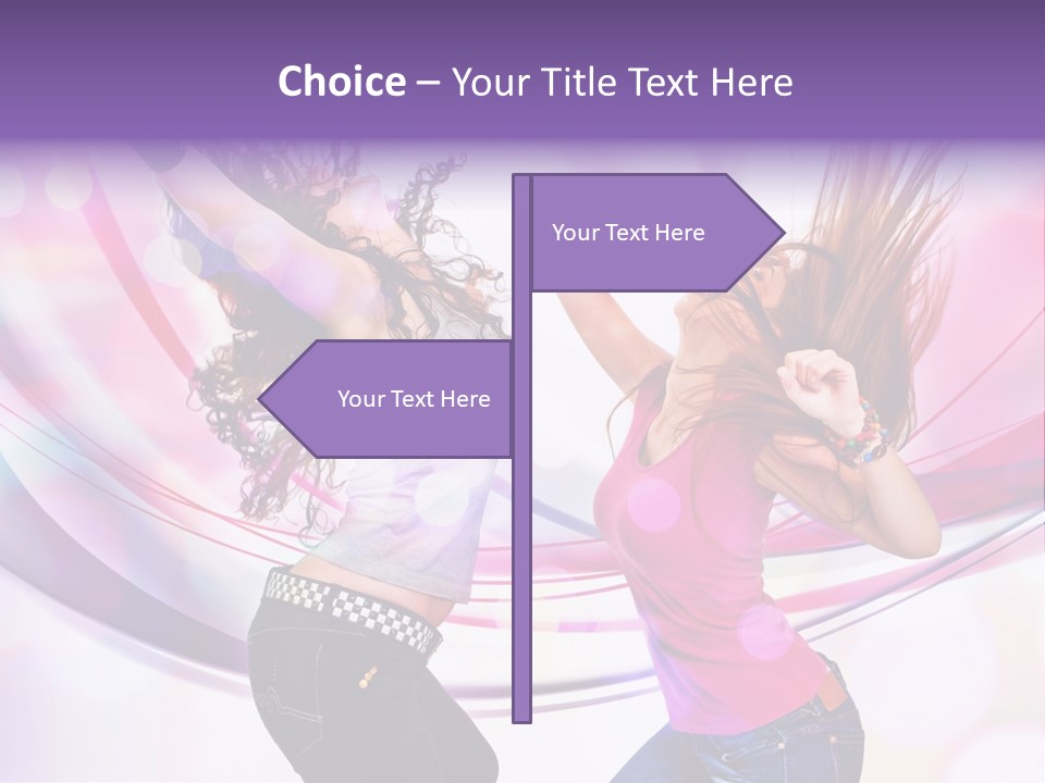 Action Pleasure Friends PowerPoint Template